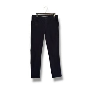 Eddie Bauer Jeans Women’s Slightly Curvy Slim Straight Leg Stretch Black 10